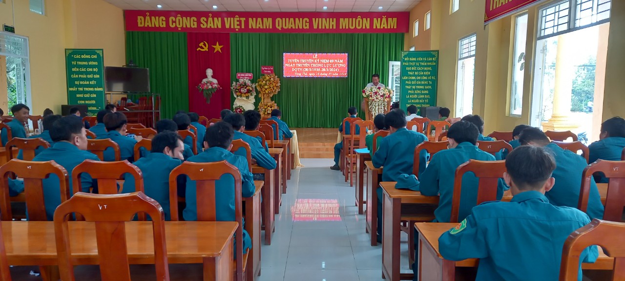 BAN CHỈ HUY QUÂN SỰ XÃ VỌNG THÊ TUYÊN TRUYỀN 89 NĂM                               NGÀY TRUYỀN THỐNG LỰC LƯỢNG DÂN QUÂN TỰ VỆ (28/3/1935 - 28/3/2024)